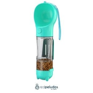 Dispensador Portátil de Agua y Comida para Mascotas – 2 en 1, Antiderrames y Recargable