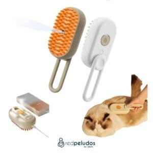 Cepillo de Silicona Antienredo– Removedor de Pelos para Mascotas, Suave y Eficiente