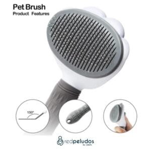 Cepillo Antideslizante Autolimpiante para Gatos y Perros – Cepillo Deslizante 3 en 1