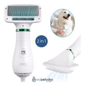 Cepillo Secador para Mascotas 2 en 1 – Cepilla y Seca al Mismo Tiempo