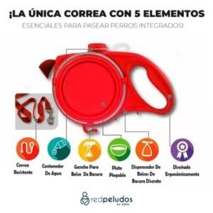 Dispensador de Bolsas para Excremento de Mascotas – Portátil, Resistente y con Clip de Sujeción