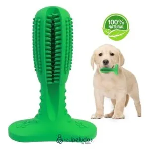 Cepillo Removedor de Sarro para Mascotas – Ventosa de Succión, Ergonómico y Seguro